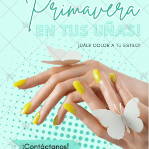 Anuncio editable para manicurista