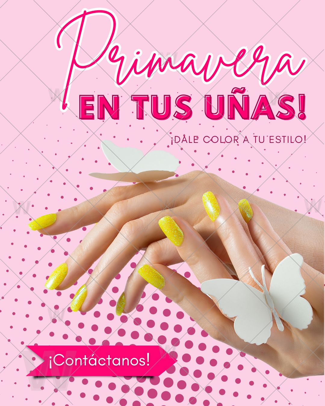 Diseño de Anuncios de Meta Ads para uñas