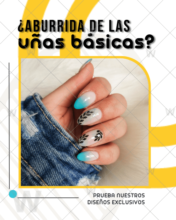 Anuncio para negocio de uñas + copy gratis